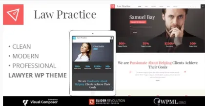 LAWPRACTICE | Lawyer Responsive WordPress Theme 3.5 GPL Theme
