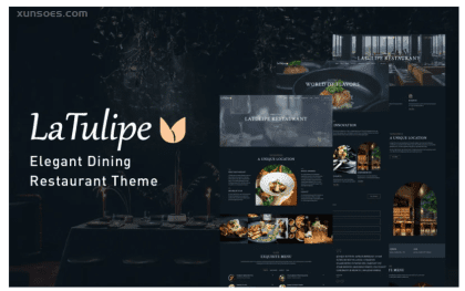 LaTulipe Tasty Dining Restaurant WordPress Theme 1.0.2 GPL Theme