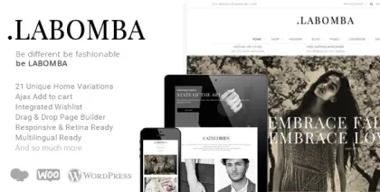 Labomba Responsive Multipurpose WordPress Theme 3.1 GPL Theme