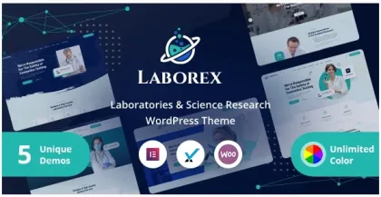 Laborex – Laboratory Research WordPress Theme 1.8 GPL Theme
