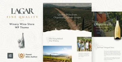 Lagar Winery Wine Shop WordPress 9.1 GPL Theme