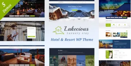 Lakecious : Resort and Hotel WordPress Theme 3.0 GPL Theme