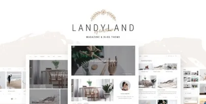 Landyland Clean Blog Theme 1.1 GPL Theme