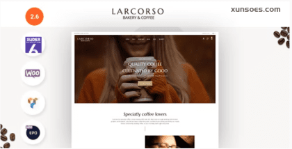 Larcorso Coffee Shop WooCommerce Theme 2.0 GPL Theme