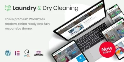 Laundry Dry Cleaning Services WordPress Theme 3.7 GPL Theme