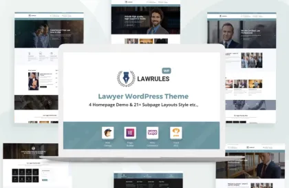 Lawrules | Lawyer WordPress Theme 1.3 GPL Theme