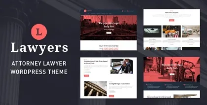 Lawyers Responsive Business WordPress Theme 4.5.2 GPL Theme