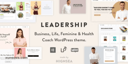 Leadership – Coach Online Courses WordPress 1.0.0 GPL Theme