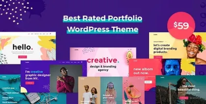 Leedo Modern, Colorful Creative Portfolio WordPress Theme 2.0.0 GPL Theme