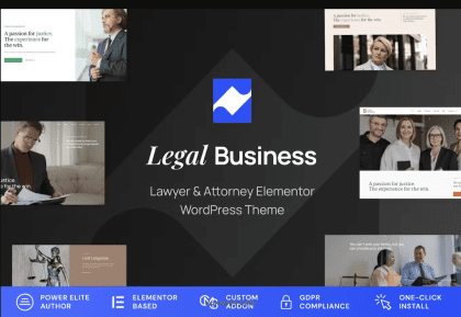 Legal Business Attorney Lawyer WordPress Theme 1.0.3 GPL Theme