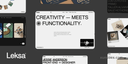 Leksa – Creative Portfolio Showcase Theme 1.0.0 GPL Theme