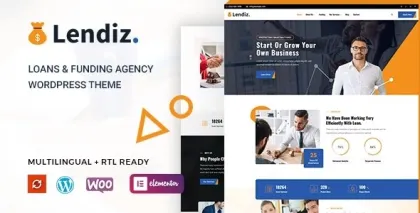 Lendiz Loan Funding Agency WordPress Theme 1.0.1 GPL Theme