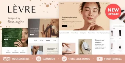 Levre — Beauty Cosmetics Shop 4.3 GPL Theme