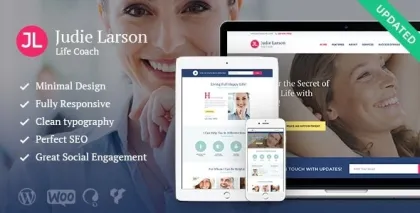 Life Coach and Psychologist Personal WordPress Theme 1.9.1 GPL Theme