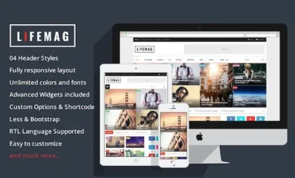 LifeMag  – Responsive Magazine WordPress Theme 1.0.4 GPL Theme
