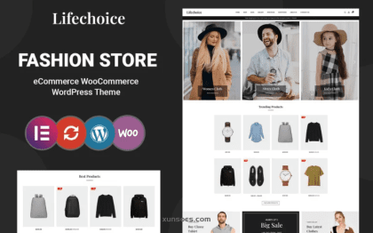 Lifechoice Fashion and Accessories WooCommerce Theme 1.0 GPL Theme