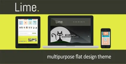 Lime – Flat WordPress Theme 1.12 GPL Theme