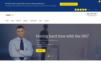 LimitTax Auditing and Accounting WordPress Theme 1.0.0 GPL Theme