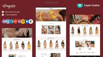 Lingerie Lingerie, Ladies Wear, Shapewear, Swimwear Bikini Store Elementor WooCommerce Theme 1.0.0 GPL Theme