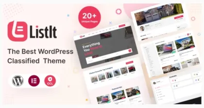 ListIt – Clasified WordPress Theme 1.6 GPL Theme
