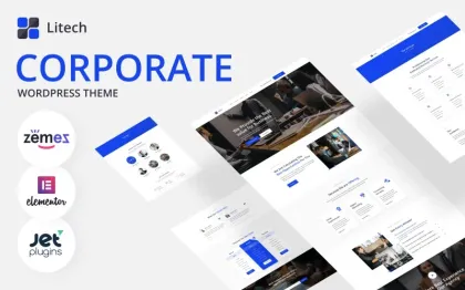 Litech Bootstrap Corporate WordPress Theme 1.0.1 GPL Theme