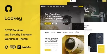 Lockey CCTV and Security Systems WordPress Theme 1.0.6 GPL Theme