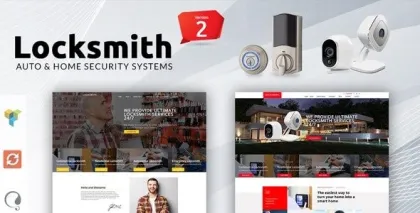 Locksmith Security Systems WordPress Theme 3.5 GPL Theme