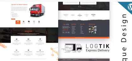 Logtik WP Logistics, Cargo Transportation Theme 2.0 GPL Theme