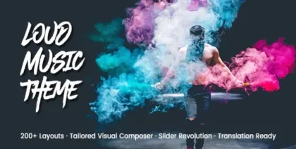Loud A Modern WordPress Theme for the Music Industry 2.1.9 GPL Theme