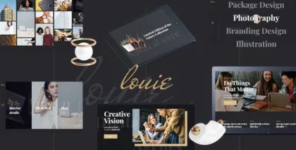 Louie Modern Portfolio Theme for Agencies 1.1.0 GPL Theme