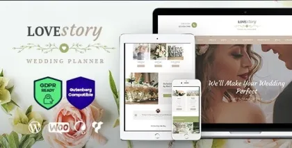 Love Story | A Beautiful Wedding and Event Planner WordPress Theme 1.3.4 GPL Theme