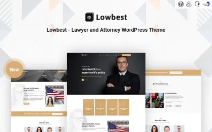 Lowbest Lawyer and Attorney Responsive WordPress Theme 1.0.0 GPL Theme