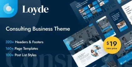 Loyde Consulting Business WordPress Theme 1.1.2 GPL Theme