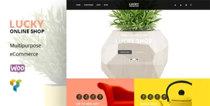 Lucky Furniture RTL WooCommerce WordPress Theme 2.5 GPL Theme
