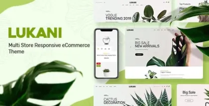 Lukani Plant Store Theme for WooCommerce WordPress 1.1.4 GPL Theme