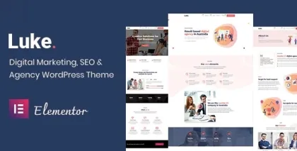 Luke Digital Marketing and SEO WordPress Theme 2.0 GPL Theme