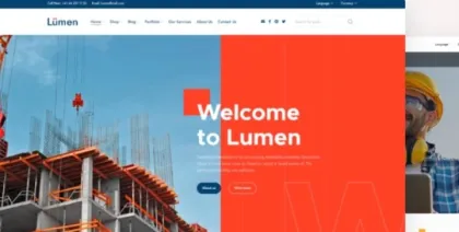 Lumen –multipurpose theme for constructions and architecture 1.3.1 GPL Theme