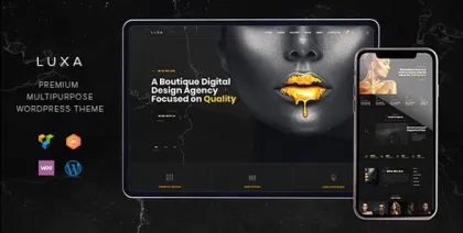 Luxa Luxury Black MultiPurpose WordPress Theme 1.2.1 GPL Theme