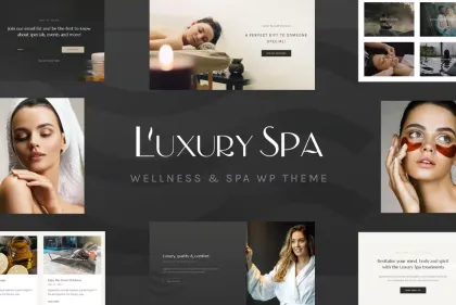 Luxury Spa Beauty Spa Wellness Resort Theme 1.1.7 GPL Theme