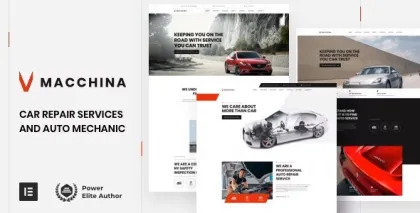 Macchina Auto Repair WordPress 5.1 GPL Theme