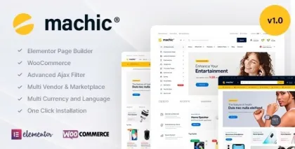 Machic Electronics Store WooCommerce Theme 1.4.0 GPL Theme