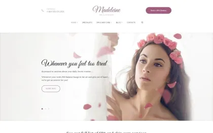 Madeleine Spa Health Skincare WordPress Theme 1.0.0 GPL Theme