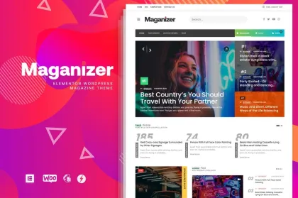 Maganizer Modern Magazine WordPress Theme 1.2.2 GPL Theme