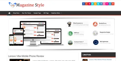 Magazine Style Pro theme by insertcart 4.4 GPL Theme