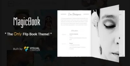 MagicBook A 3D Flip Book WordPress Theme 1.2.7 GPL Theme