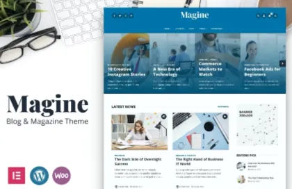 Magine Business Blog WordPress Theme 1.2.3 GPL Theme