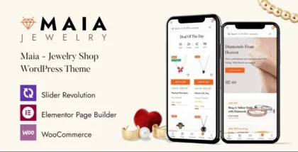 Maia Jewelry Shop WordPress Theme 1.1.2 GPL Theme