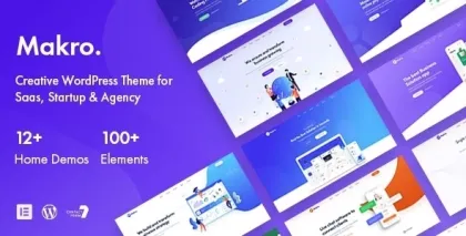 Makro WordPress Theme For Saas Startup 1.2.4 GPL Theme