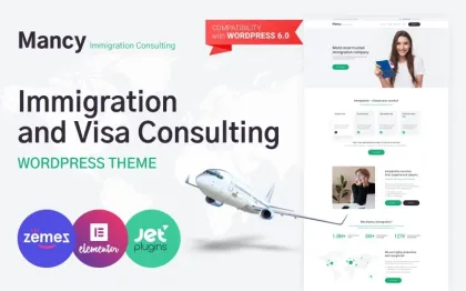 Mancy Immigration and Visa Consulting WordPress Theme 2.1.4 GPL Theme