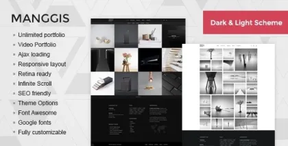 Manggis Creative Portfolio and Blog Theme 2.0.1 GPL Theme